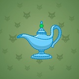 Genie Lamp #1396 Genie Lamp #1396