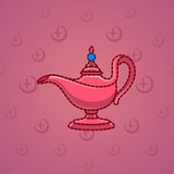 Genie Lamp #1601
