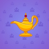 Genie Lamp #1666 Genie Lamp #1666