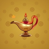 Genie Lamp #2618