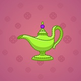 Genie Lamp #2802 Genie Lamp #2802