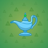 Genie Lamp #3107 Genie Lamp #3107