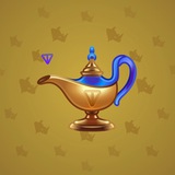 Genie Lamp #3190
