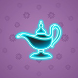 Genie Lamp #3318