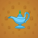 Genie Lamp #3415