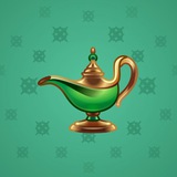 Genie Lamp #3429