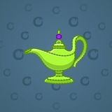 Genie Lamp #3444