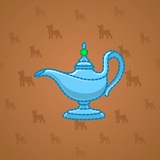 Genie Lamp #3469