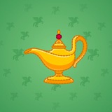 Genie Lamp #3557
