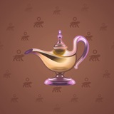 Genie Lamp #3674 Genie Lamp #3674