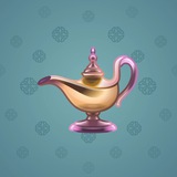 Genie Lamp #3864 Genie Lamp #3864