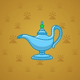 Genie Lamp #3898 Genie Lamp #3898