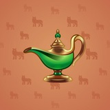 Genie Lamp #3986 Genie Lamp #3986