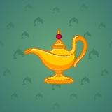 Genie Lamp #4027 Genie Lamp #4027