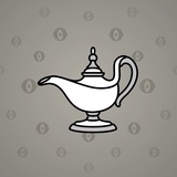 Genie Lamp #4200