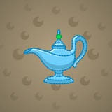 Genie Lamp #4257