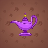 Genie Lamp #4259