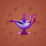 Genie Lamp #4298