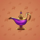 Genie Lamp #4444 Genie Lamp #4444