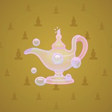 Genie Lamp #4478 Genie Lamp #4478