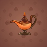 Genie Lamp #4887 Genie Lamp #4887