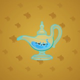 Genie Lamp #5345