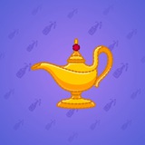 Genie Lamp #5428 Genie Lamp #5428