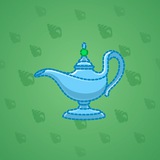 Genie Lamp #5558