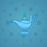 Genie Lamp #5566 Genie Lamp #5566