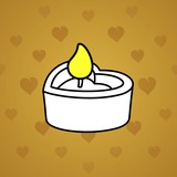 Love Candle #1054