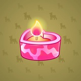 Love Candle #1073