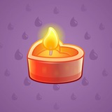 Love Candle #1216