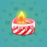Love Candle #2093 Love Candle #2093