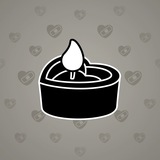 Love Candle #4045