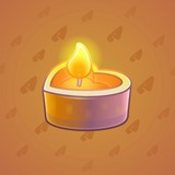 Love Candle #6019