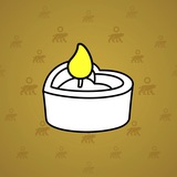 Love Candle #7651