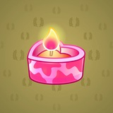 Love Candle #8650