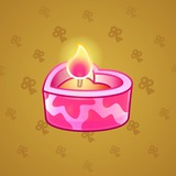 Love Candle #9400