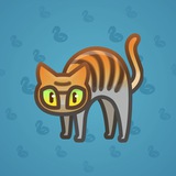 Scared Cat #1004 Scared Cat #1004