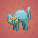Scared Cat #10722 Scared Cat #10722