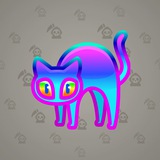 Scared Cat #11512 Scared Cat #11512