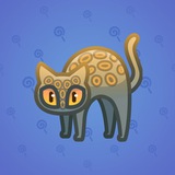 Scared Cat #1206 Scared Cat #1206