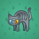 Scared Cat #12624 Scared Cat #12624