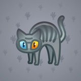 Scared Cat #13185 Scared Cat #13185