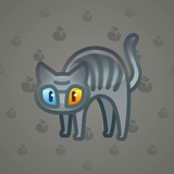 Scared Cat #14695 Scared Cat #14695