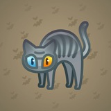 Scared Cat #16375 Scared Cat #16375