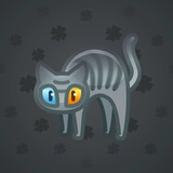 Scared Cat #17007