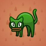 Scared Cat #3411 Scared Cat #3411