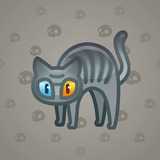 Scared Cat #6040