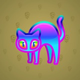 Scared Cat #7489